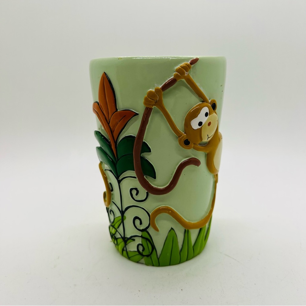 NWT Monkey Kingdom Cup Plastic Tropical Vintage